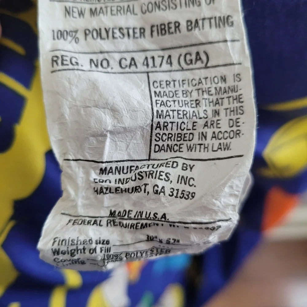 Bob the‎ Builder Sleeping Bag Kids Blue Yellow Construction Vehicle Print